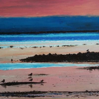 Avond Rood Doek 30x40