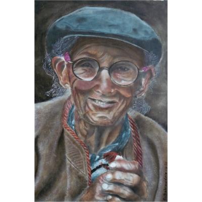 Oude Man 2 Paneel 30x40