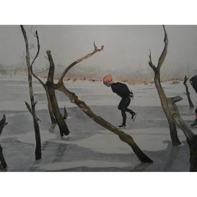 Schaatstafereel