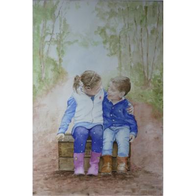 Broer En Zus 2 35x50 Verkocht